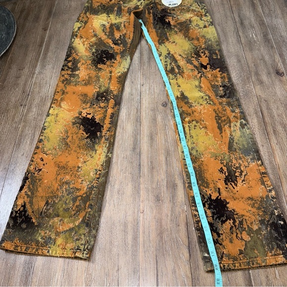 Vintage Jean Paul Gaultier Moss Camo Dead Stock Velvet Grunge Camo straight low - Picture 12 of 16